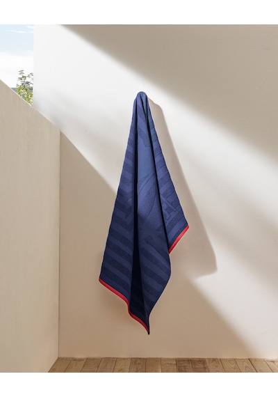 Madame Coco Mathis %100 Pamuk Plaj Havlusu - Lacivert - 70x150 Cm 8684427310816 Çok Renkli