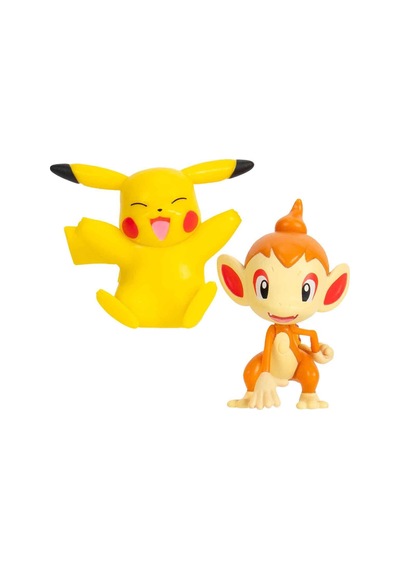 Pokemon Battle 2'li Figür Seti Asorti-3 Pıkachu-chımchar
