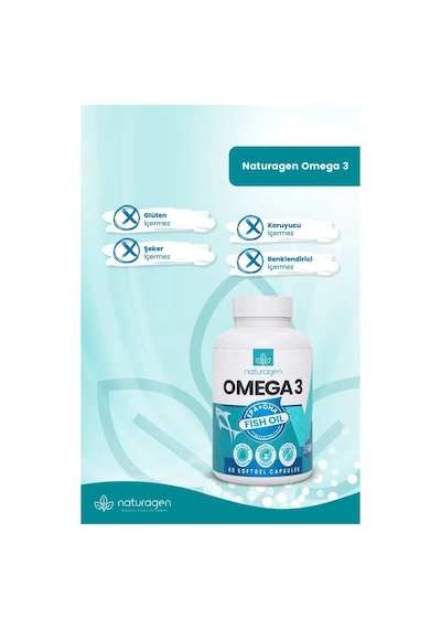 Naturagen Omega3 Balık Yağı 2 x 60 Softgel