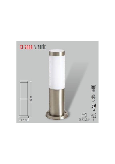 Ct-7008 60w Bahçe Armatürü Ampulsuz Diğer