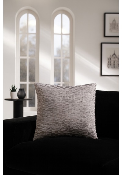 Kadife Kırlent Kılıfı Parlak Bej V1 45x45 Bej