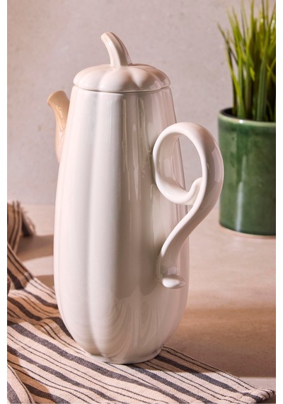 Perotti Pumpkin Porselen 1000 Ml Çok Amaçlı Sunum Ve Servis Yağdanlığı Beyaz