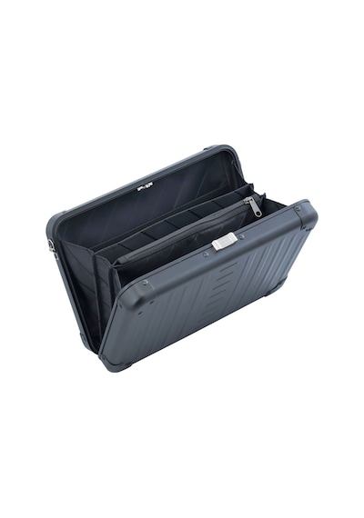 Aleon Vanity Kılıfı 25 Cm Gümüş Alüminyum Omuz Çantası, Hafif, Dayanıklı, Şık Tasarım Antrasit