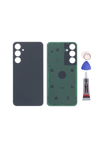 Samsung A55 Siyah Uyumlu Arka Kapak Batarya Kapağı Pil Kapağı Yapışkan Ve Sökme Aparatıyla Beraber Full Set Siyah