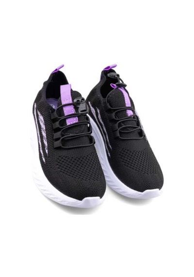 Papucumun Dünyası Tutinom Triko Çoraplı Lastik Bağcıklı Sneaker Çocuk Ayakkabısı Siyah - Lila Papucumun Dünyası Tutinom Triko Çoraplı Lastik Bağcıklı Sneaker Çocuk Ayakkabısı Siyah - Lila