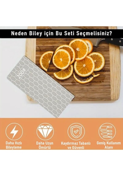 Valkyrie 3 Adet Elmas Biley Seti Bıçak Bileme Taşı Sulu Veya Susuz Biley Uzun Ömürlü Aşınmaz 200 400 1000 Grit