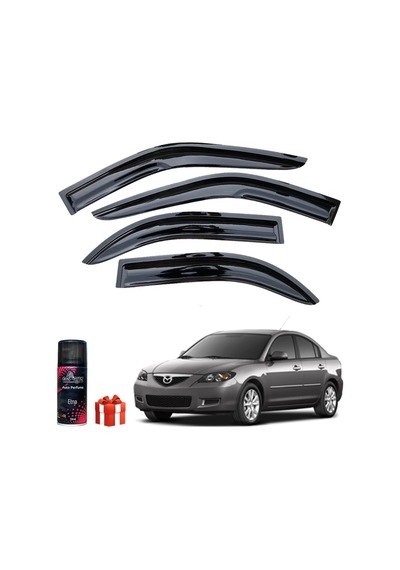 Caraks Mazda 3 Mügen Cam Rüzgarlığı Sedan 2003-2009 Arası 4lü Takım + Koku
