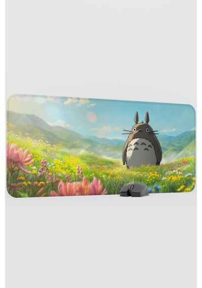Miyazaki Anime V3 - 90x40 Xxl Gaming Kauçuk Kaymaz Taban Mouse Pad Fare Altlığı