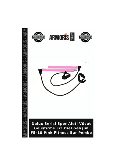 Delux Serisi Spor Aleti Vücut Geliştirme Fiziksel Gelişim Fb-10 Pınk Fitness Bar Pembe