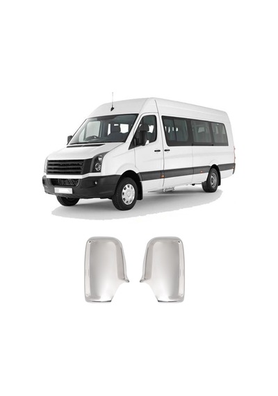 Volkswagen Crafter Uyumlu 2006-2017 Krom Ayna Kapağı 2 Parça Paslanmaz  Çelik