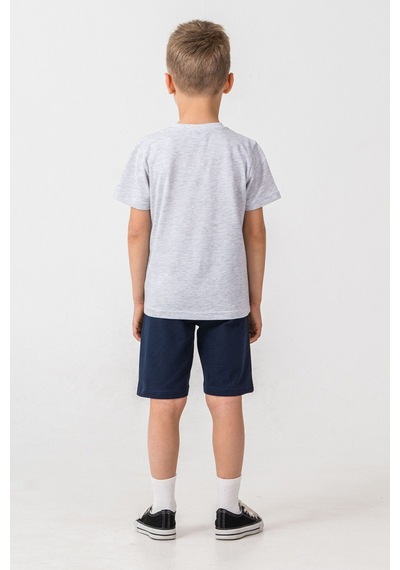 U.S. Polo Assn. Erkek Çocuk Gri Bermuda Takım Us2470-c-v1 Gri
