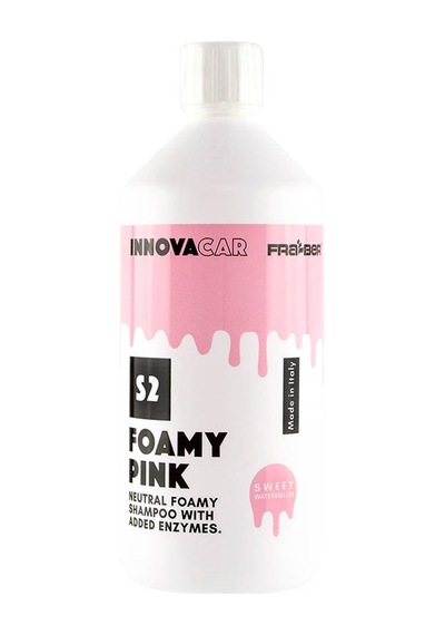 Fraber Innovacar S2 Foamy Pembe Renkli Ph-nötr Şampuan 1  Lt