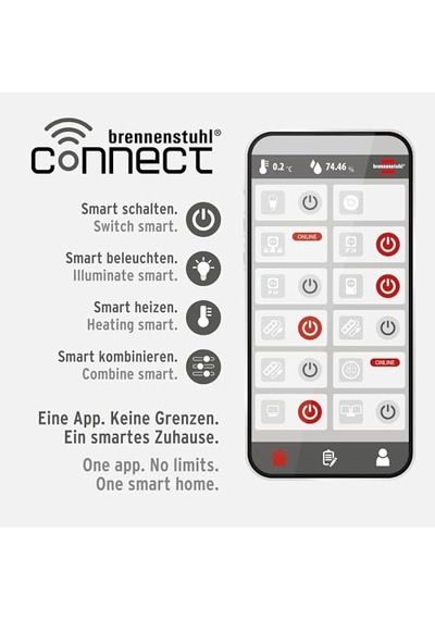 Brennenstuhl Wifi Özellikli Zaman Ayarlı Ses Kontrollü Akıllı Priz, Standart Diğer