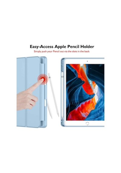 Apple Uyumlu iPad 9. Nesil 10.2" 2021 Kılıf Kalem Bölmeli Smart Case A26
