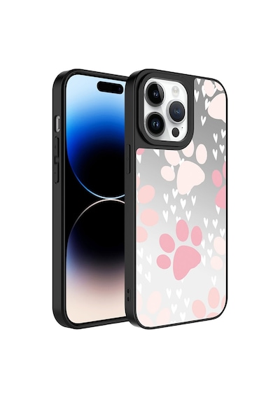 Apple Uyumlu iPhone 14 Pro Kılıf Aynalı Desenli Kamera Korumalı Parlak Zore Mirror Kılıf