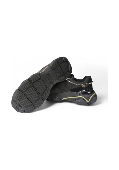 Guess Mıcola-haki Çizgili Kadın Sneaker-fl7mıcfal12-2 Siyah-haki