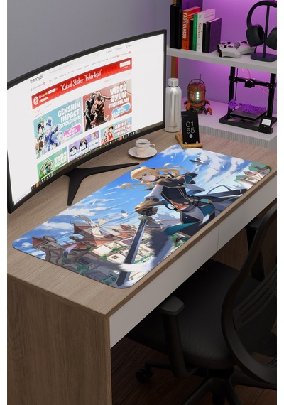 Jean Genshin Impact Anime Gacha V3 - 90x40 Xxl Gaming Mouse Pad Fare Altlığı