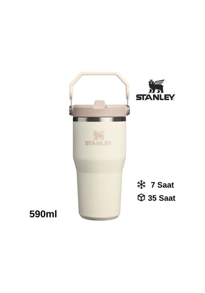 Stanley The Iceflow Flip Straw 2.0 Tumbler 0.59l Termos 10-13425-0119 Krem