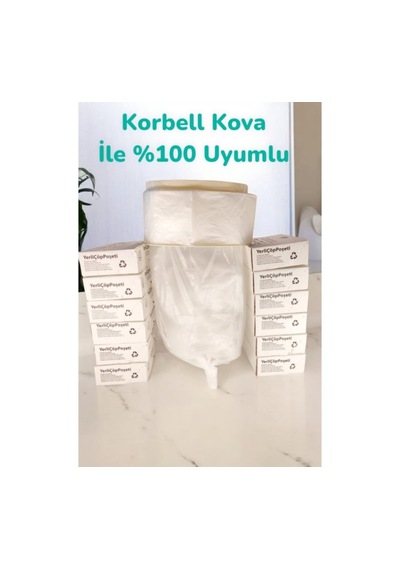 Missidea Korbell 15/16l Uyumlu Yerli Bebek Bezi Çöp Poşeti 3'lü