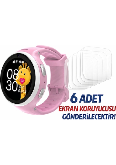 Bilicra Round Çocuk Akıllı Saat Ekran Koruyucu 6 Adet Nano Ekran Koruyucu - Cam Değildir