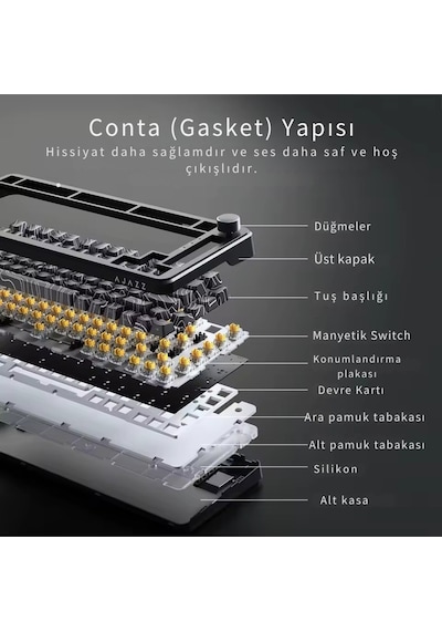 Ak820 Max He Kablolu Mekanik Oyun Klavyesi, Rapid Trigger, Rgb Aydınlatma, Hall Effect Ak820 Max He Kablolu Mekanik Oyun Klavyesi, Rapid Trigger, Rgb Aydınlatma, Hall Effect