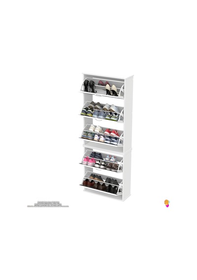 Modilayn Varbi Umay' 2 Li Asma Kapı Önü 72x193x26 Cm Lik 5 Düşer Kapak 10 Göz Bölmeli Ayakkabılık Beyaz-antrasit Modilayn Varbi Umay' 2 Li Asma Kapı Önü 72x193x26 Cm Lik 5 Düşer Kapak 10 Göz Bölmeli Ayakkabılık Beyaz-antrasit