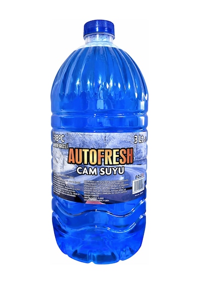 Oto Cam Suyu 3 Litre -18 C Derece Antifrizli Tuz İçermez Antifrizli Kışık Camsuyu 3 Lt