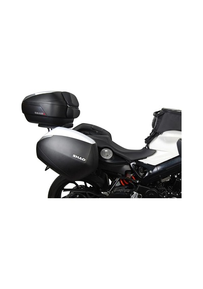 Motosiklet Sh-36w Yan Çanta Takım Beyaz Kapaklı Motor Çanta