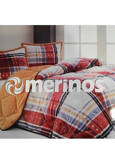 Sarar Merinos Comforter Çift Kişilik Yorgan Kirmizi