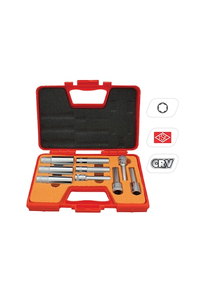 Rico 007-RC7014 9 Parça 1/2” İç Torx E Lokma Seti Uzun