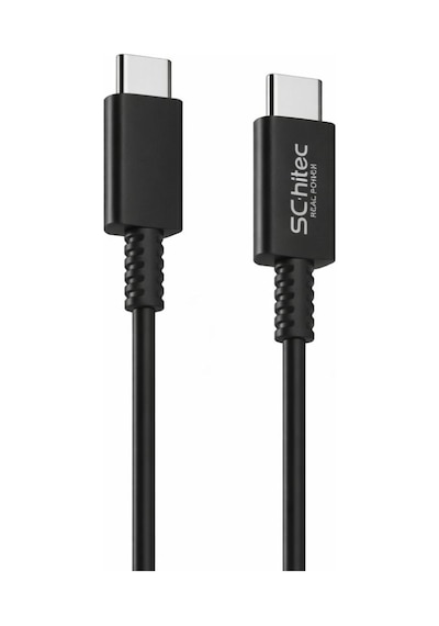 Schitec 60w Type-c To Type-c Data Ve Hızlı Şarj Kablosu Telefon, Tablet, Laptop Uyumlu Siyah Sk005