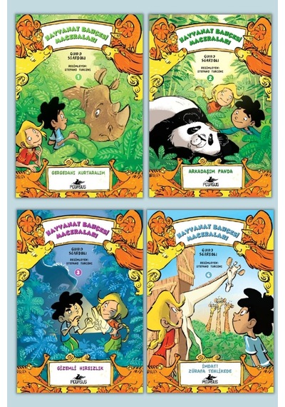 Hayvanat Bahçesi Maceraları Takım Set 4 Kitap