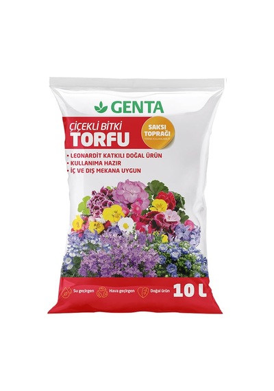 Genta Çiçekli Bitkiler İçin Saksı Toprağı 10 Lt