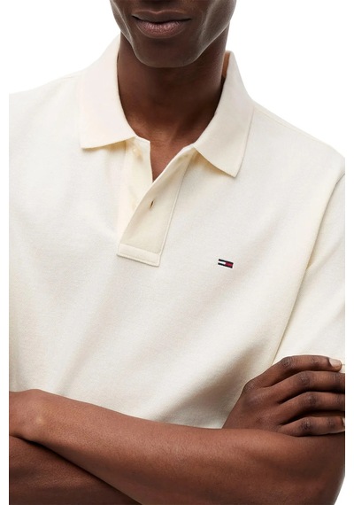 Tommy Hilfiger Erkek Marka Logolu Günlük Kullanıma Uygun Krem Polo Yaka T-shirt Dm0dm22711 Aef