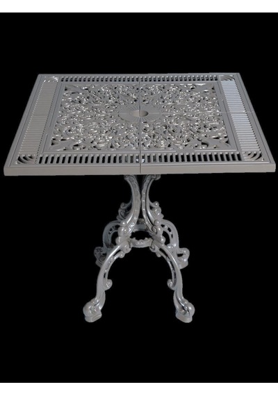 Alüminyum Döküm Bahçe Masası Cg604 75x75 Cm Genişlik 71 Cm Yükseklik Diğer