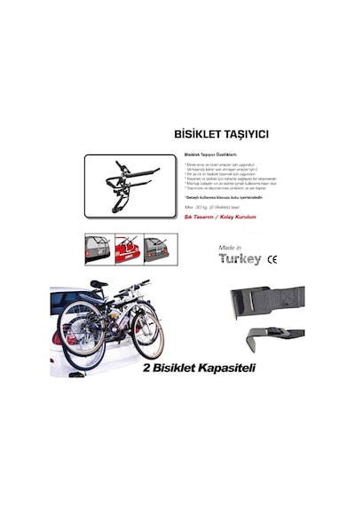 Nyf Acs Basic Bisiklet Taşıyıcı - 2 Bisiklet Taşıma Aparatı Süngerli Model