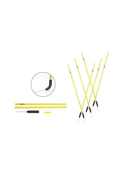 Scucx 1161 Slalom Çubuğu Kauçuk Çivili Set 6lı Sarı