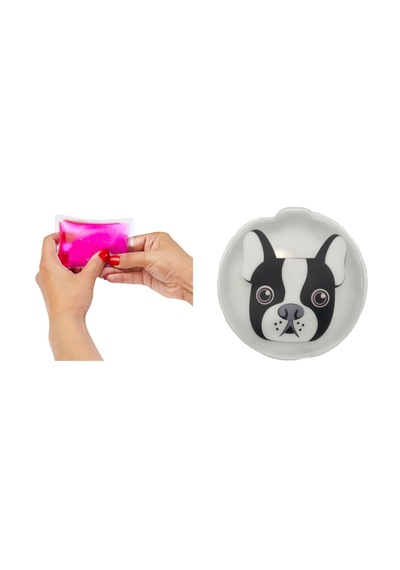 Bosphorus Peluş El Isıtıcı Cep Sobası 9 CM Gri Köpek