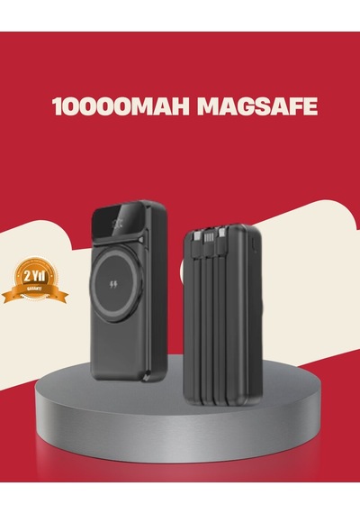 Kablosuz 15w Şarj Destekli 10000 Mah Taşınabilir Powerbank Hızlı Şarj Özellikli Çr