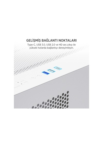 James Donkey Stark S700 650w Beyaz Gamıng Kasa