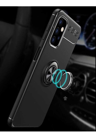 Galaxy A32 5G Kılıf Zore Ravel Yüzüklü Silikon Kılıf
