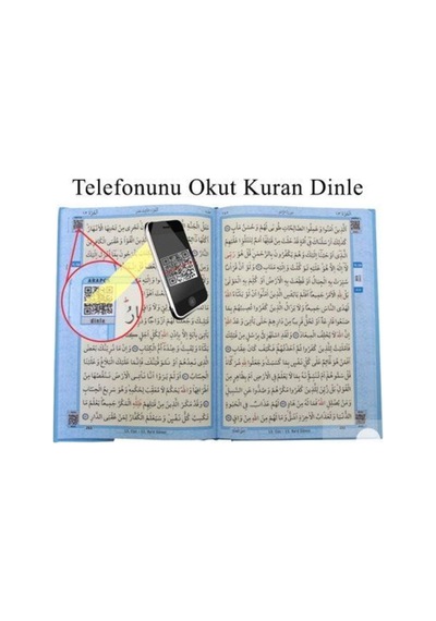 Kuran-ı Kerim Bilgisayar Hatlı Renkli Ve Desenli Pembe Orta Boy