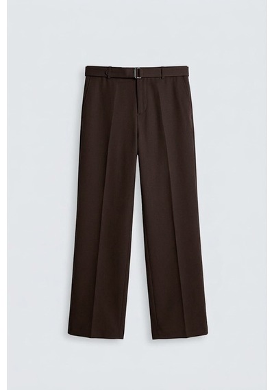 Antioch Relaxed Fit Kemerli Erkek Pantolon Kahve