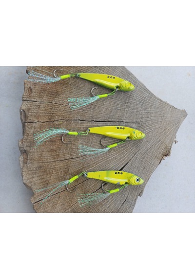 3 Adet 2 Kancalı 10 Gr Zincmetal Jig Vibrasyon Metal Olta Balık
