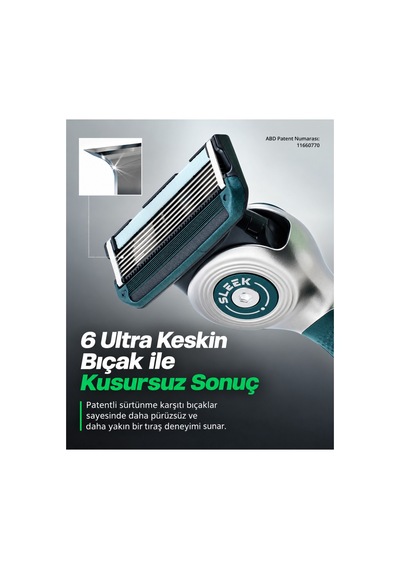 Dorco Pace 6 Sleek 6 Bıçaklı Yedek Tıraş Bıçağı 4lü