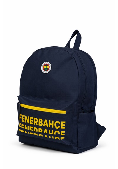 Fenerium Fenerbahçe Lisanslı Lacivert Üç Bölmeli Sırt Çantası - Su İtici Kumaşlı Laptop Bölmeli Çanta