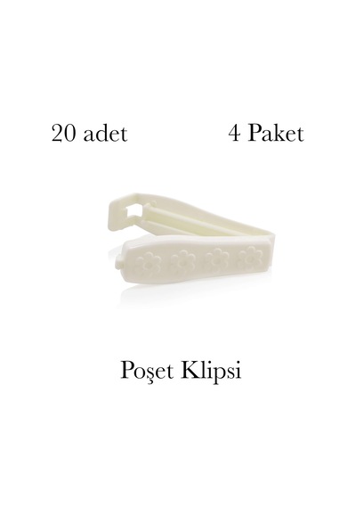 Poşet Klipsi 20 Adet Poşet Klipsi Kahve Bakliyat Atıştırmalık Cips Bisküvi Poşet Klipsi 4 Paket Belirtilmemiş