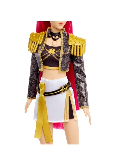 Kpop Demon Hunters Huntr/x Mattel Mira Golden Şarkı Söyleyen Bebek 5 Eklem Kıyafetli 35 Cm