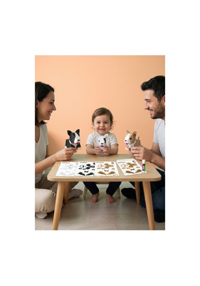 Sevimli Köpekler Origami Seti, Kağıt Katlama Seti Paper Craft, Ebeveyn Çocuk Aktiviteleri
