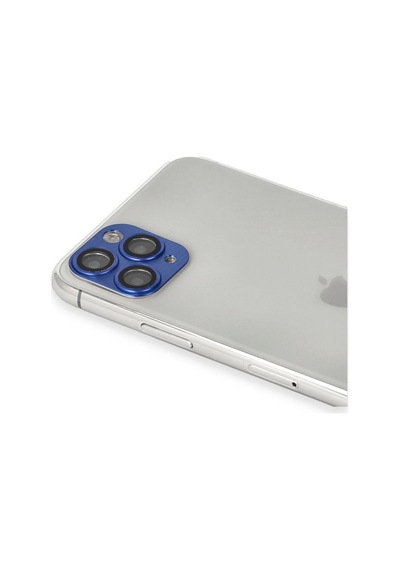 Apple, Uyumlu iPhone 11 Pro Max Pers Alüminyum Kamera Lens - Lacivert